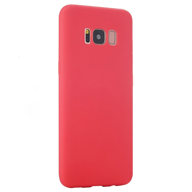 Silicone Case for Samsung Galaxy S4/S5/S6/S7/S8/S9/S10 Plus Edge