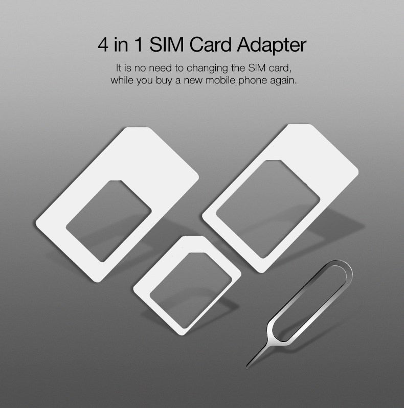 Smart Phone SIM Card With Pin Nano Micro Adapter Kit