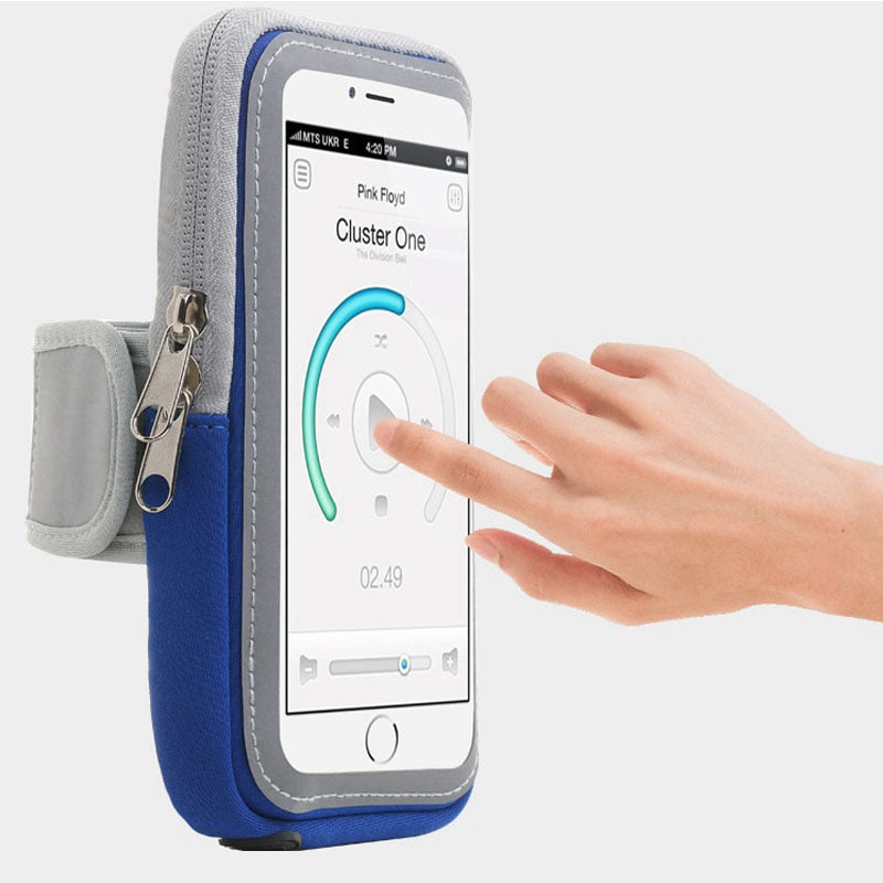 Sports Running Armband Waterproof Mobile Phones Phone Arm Band Brassard Telephone Holder Arm Cases Pouch