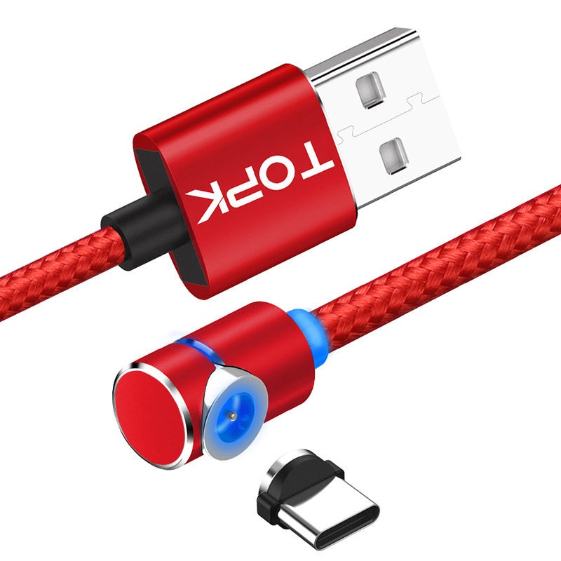 90 Degree L-Type Magnetic Cable