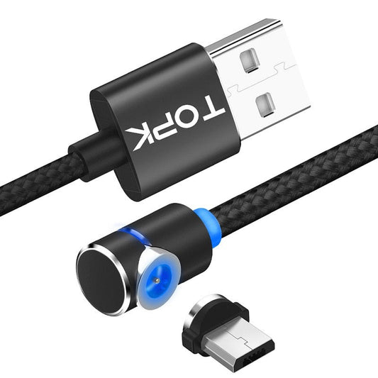 90 Degree L-Type Magnetic Cable