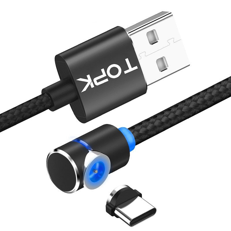90 Degree L-Type Magnetic Cable