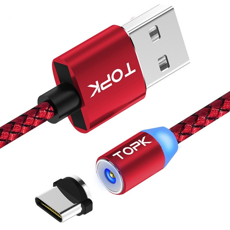 R-Line 1 LED Magnetic USB Cable Type-C Cable Micro USB