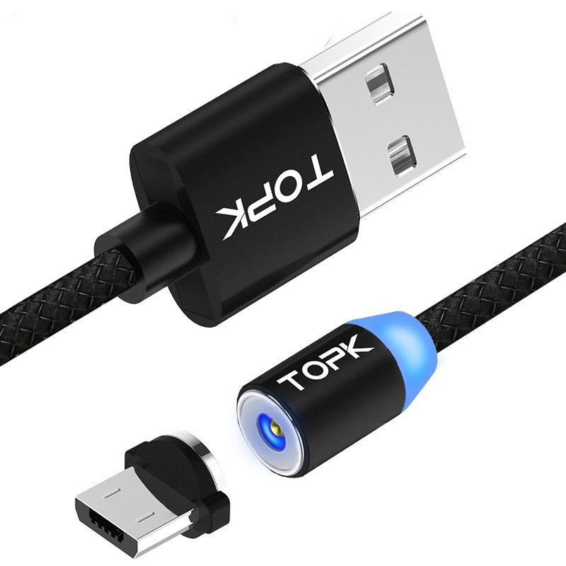 R-Line 1 LED Magnetic USB Cable Type-C Cable Micro USB