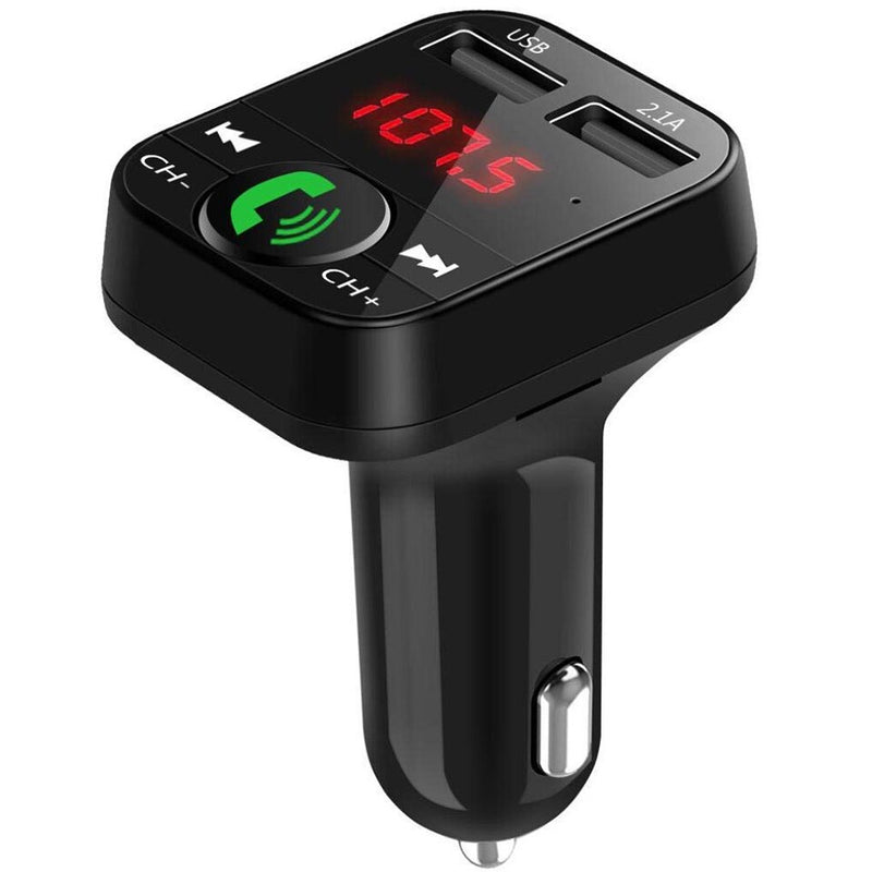 Car Phone Charger Wireless Bluetooth Kit LED