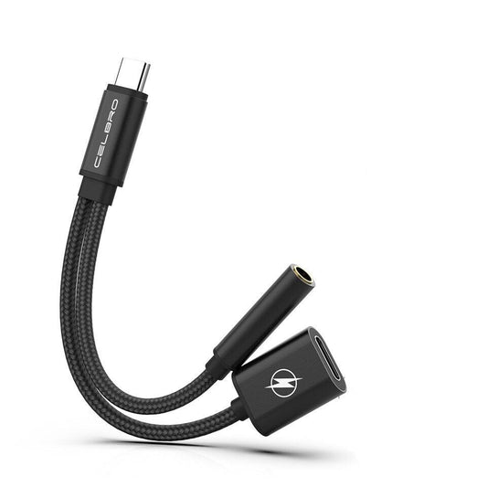 Type-C to 3.5mm AUX Audio Splitter Earphone Jack Adapter