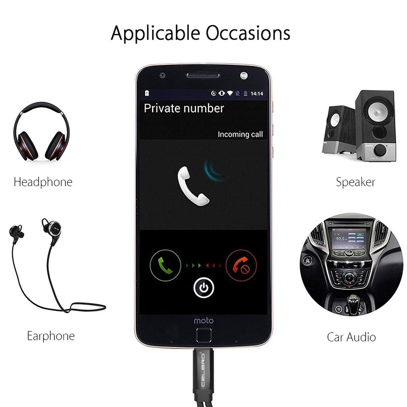 Type C To 3.5mm Aux Audio Splitter Earphone Jack Adapter Connector Audio Charging Charger Cable