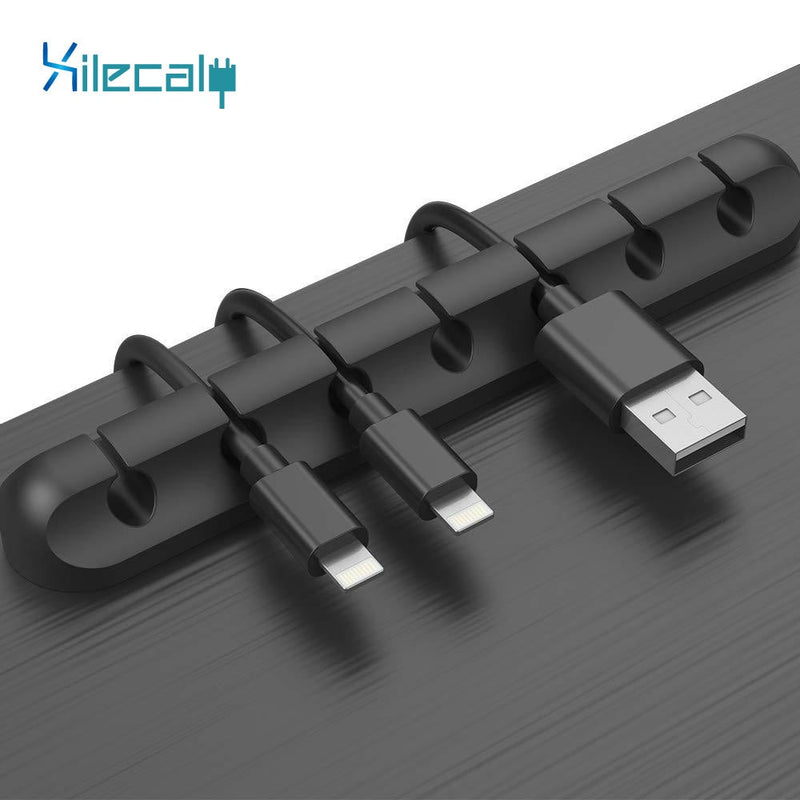 USB Cable Holder Silicone Cable Organizer Flexible Cable Winder Management Clips Holder For Mouse