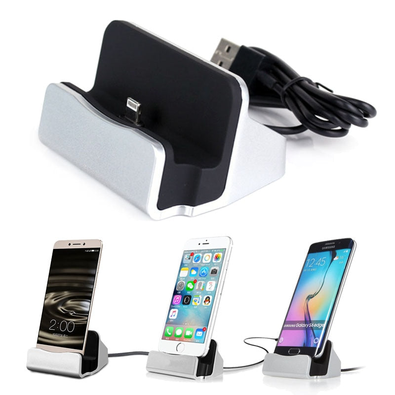 USB Charging Station Type-C Phone Charger Dock Holder