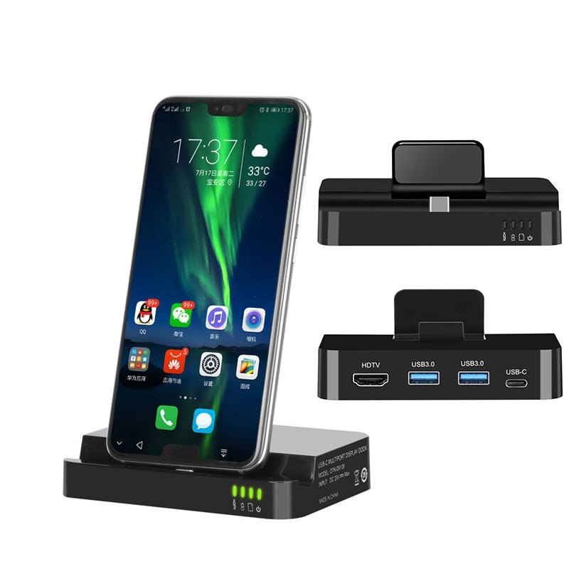 USB Type C HUB Docking Station For Samsung S10 S9 Dex Pad Station USB-C to HDMI Dock Power Adapter