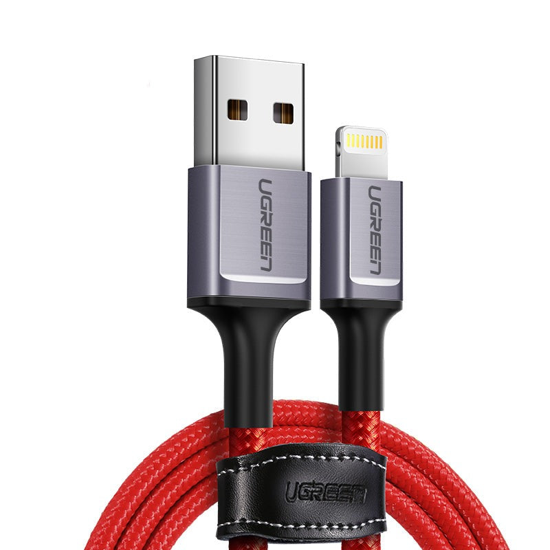 Ugreen MFi USB Cable for iPhone Xs Max 7 Plus 2.4A Fast Charging Lightning Cable for iPhone 6 USB