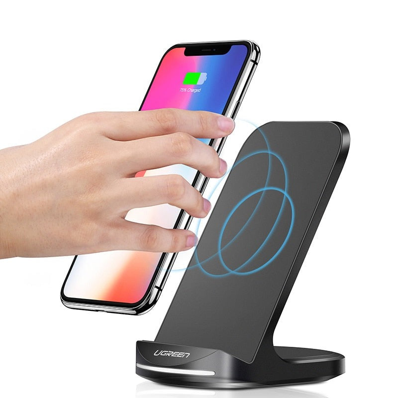 Qi Wireless Charger for iPhone X XS 8 XR Samsung S9 S10 S8 Fast Wireless Charging Dock