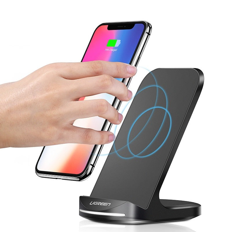 Qi Wireless Charger for iPhone X XS 8 XR Samsung S9 S10 S8 Fast Wireless Charging Dock