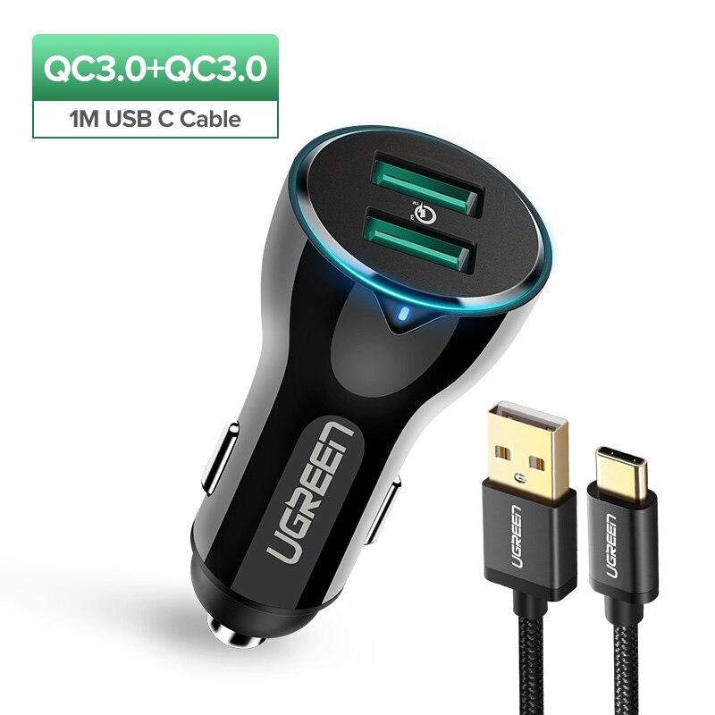 Quick Charge 3.0 36W QC Car Charger for Samsung Fast Car Charging