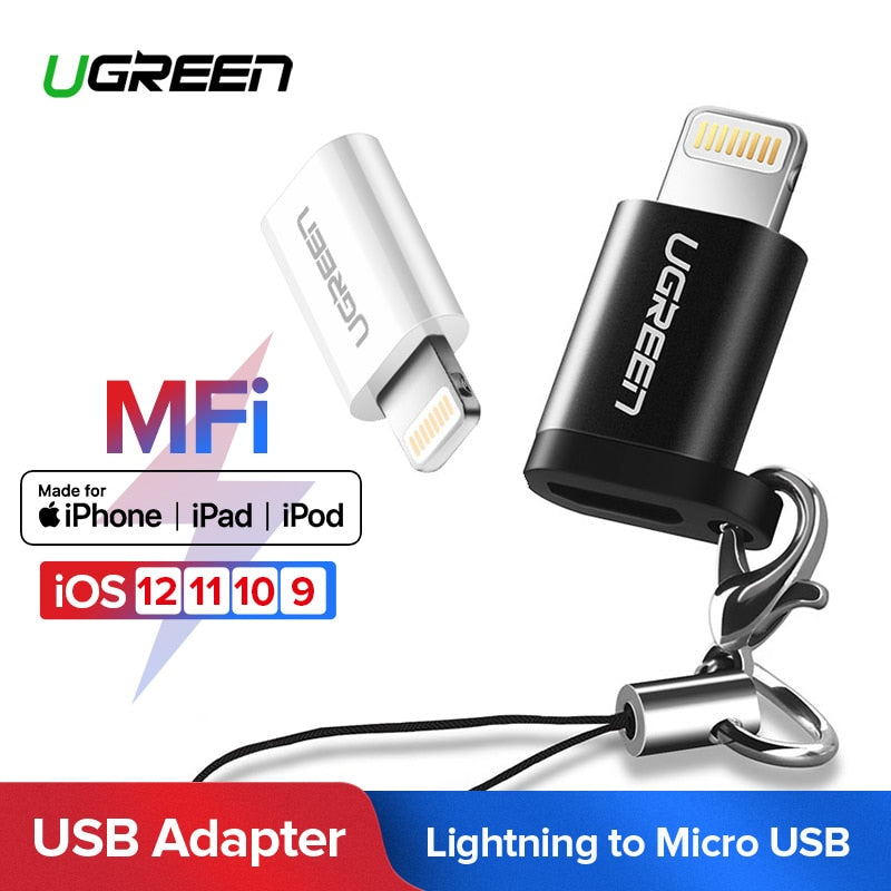 USB Adapter for iPhone 7 Lightning to Micro USB for iPhone X XS Max 6s Adapter Fast