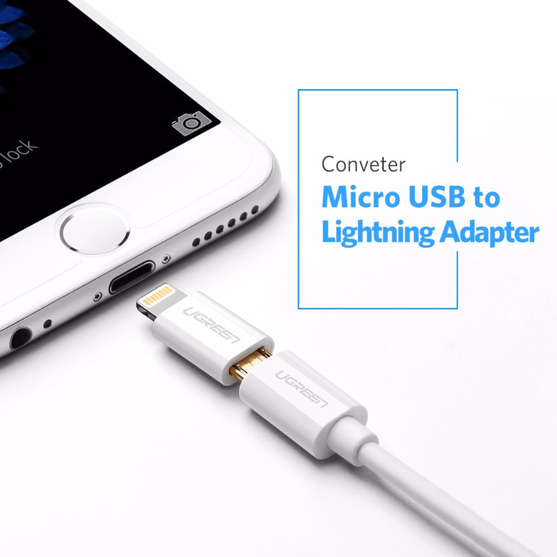 USB Adapter for iPhone 7 Lightning to Micro USB for iPhone X XS Max 6s Adapter Fast