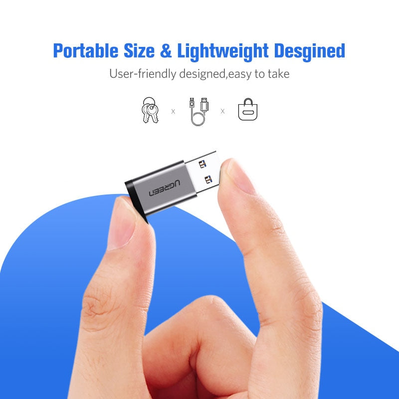 USB C Adapter USB 3.0 Male to USB 3.1 Type C Female Type-C Adapter for PC Laptop Samsung