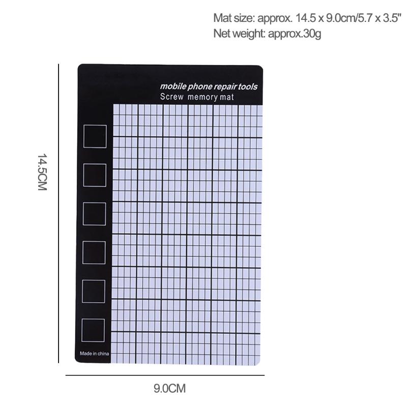 Universal 145x90mm Magnetic Screw Mat Phone Phone Screws Storage Mat Memory Chart Working Pad Mobile