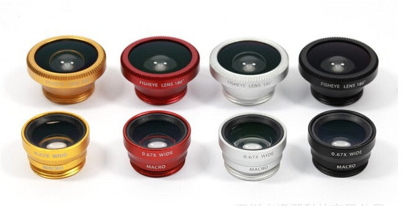 Universal 3-in-1 Clip Fisheye Lens Camera for Mobile