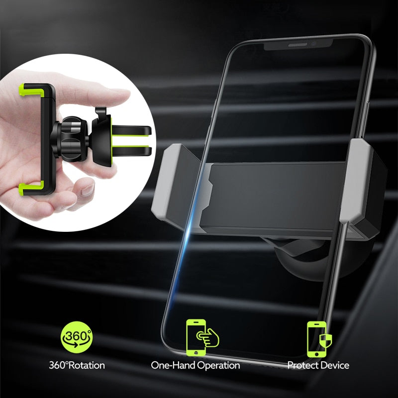Universal Car Phone Holder in Car Air vent Mount holder for iphone 6 7 8 Plus X XS XR MAX Support