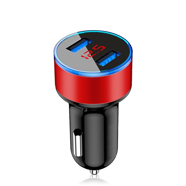 Universal Dual USB Car Charger 5V 3.1A Mini Charger Fast Charging With LED for Mobile Phone Smart