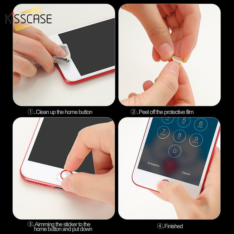 Universal Home Button Sticker For iPhone 8 7 6 6s Plus 5s 5 5c SE 4s Sensitive Fingerprint Touch