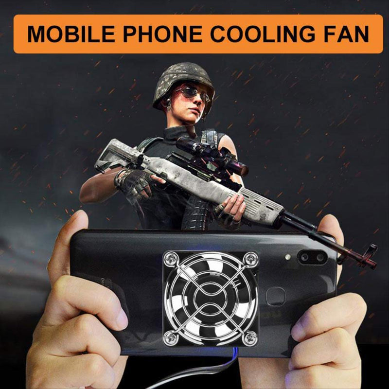 Universal Portable Mobile Phone Cooler USB Cooling Pad Cooler Fan Gamepad Game Gaming Shooter Mute