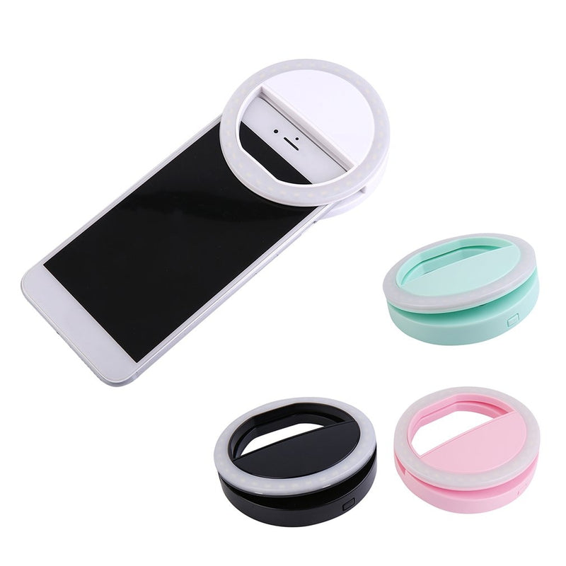 Universal Selfie LED Flash Ring Light Portable Selfie Lamp Mobile Phone Lens