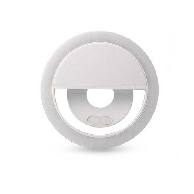 Selfie Lamp Mobile Phone Lens Portable Flash Ring 36 LEDS Luminous Ring Clip Light