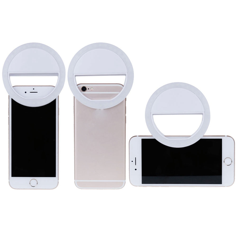 Selfie Lamp Mobile Phone Lens Portable Flash Ring 36 LEDS Luminous Ring Clip Light