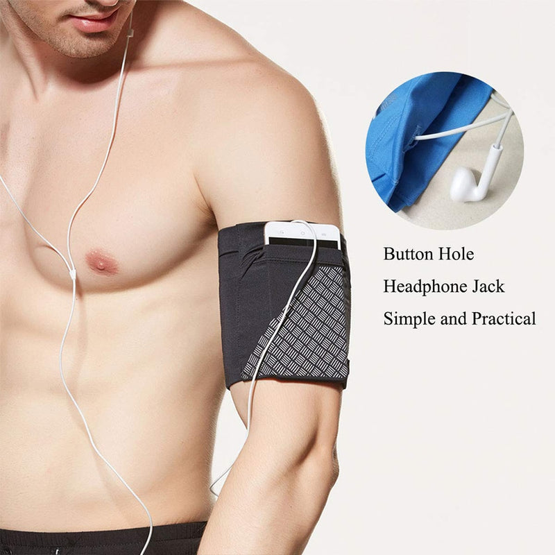 Reflective Armband Elastic Sports Running Gym Phone Holder