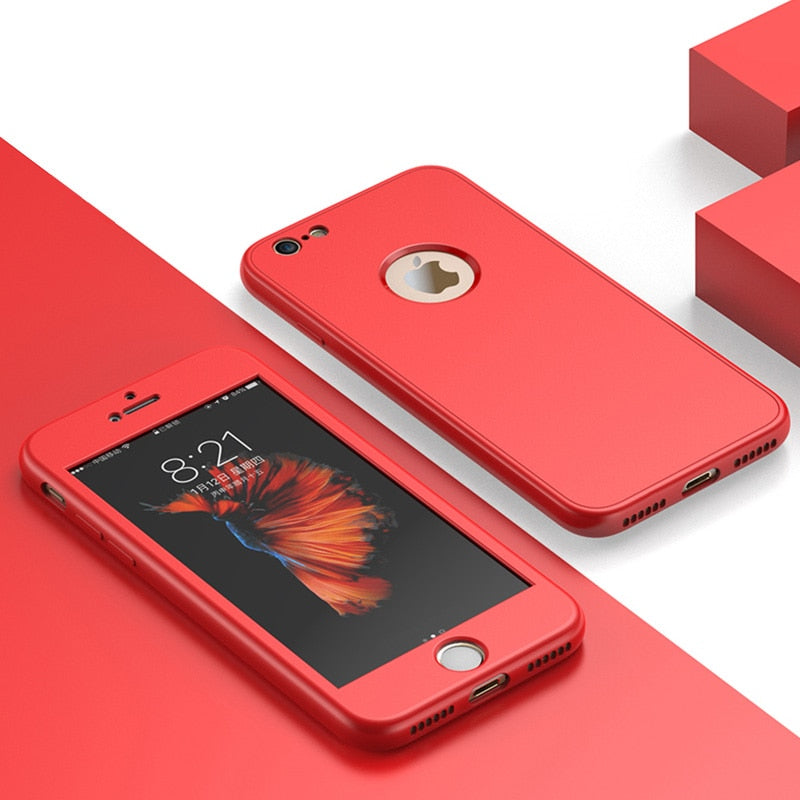 Luxury Soft TPU 360 Full Cover Case for iPhone